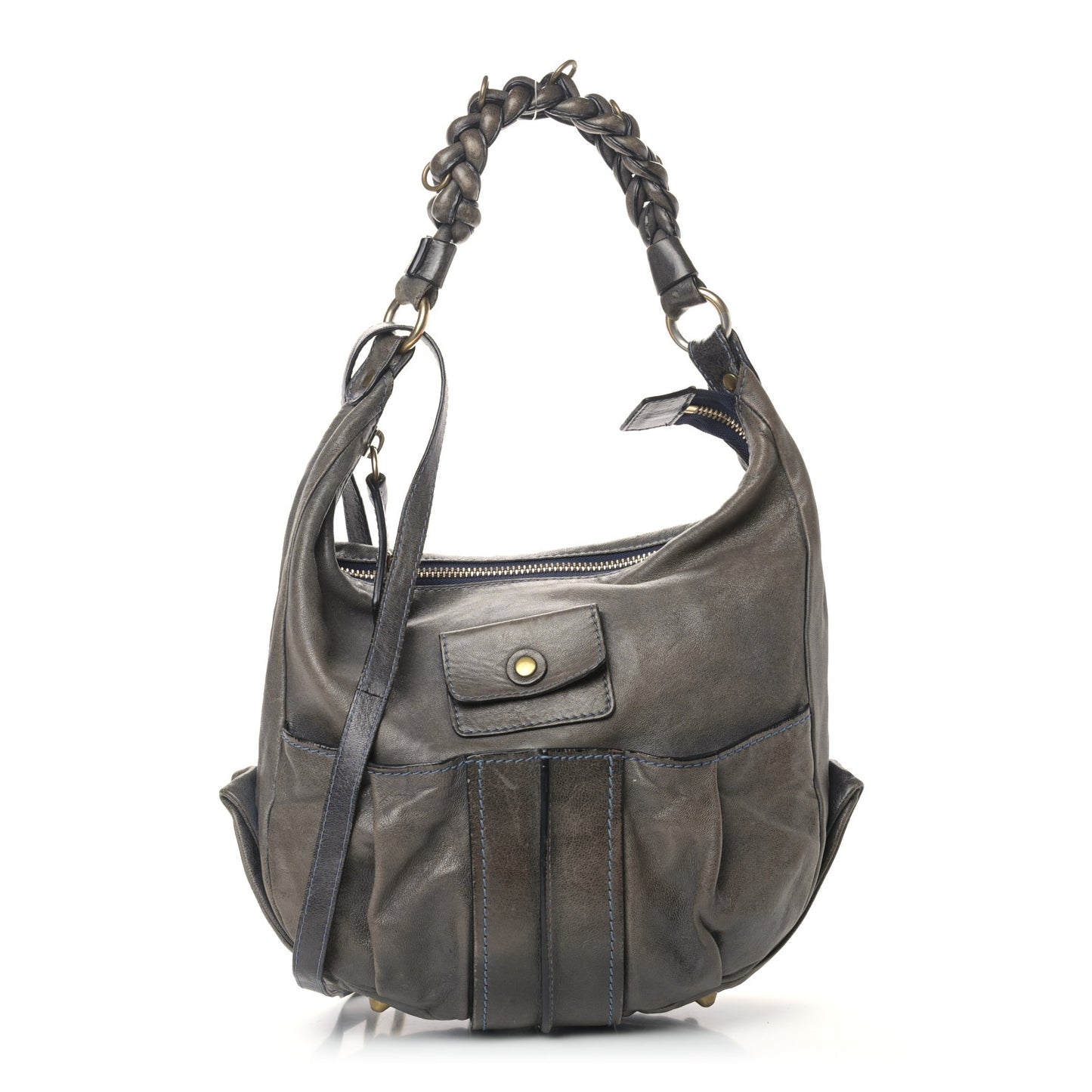 Lambskin Heloise Small Shoulder Bag Blue