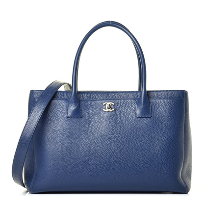 Chanel Calfskin Cerf Executive Shopper Tote Blue 1 of 10