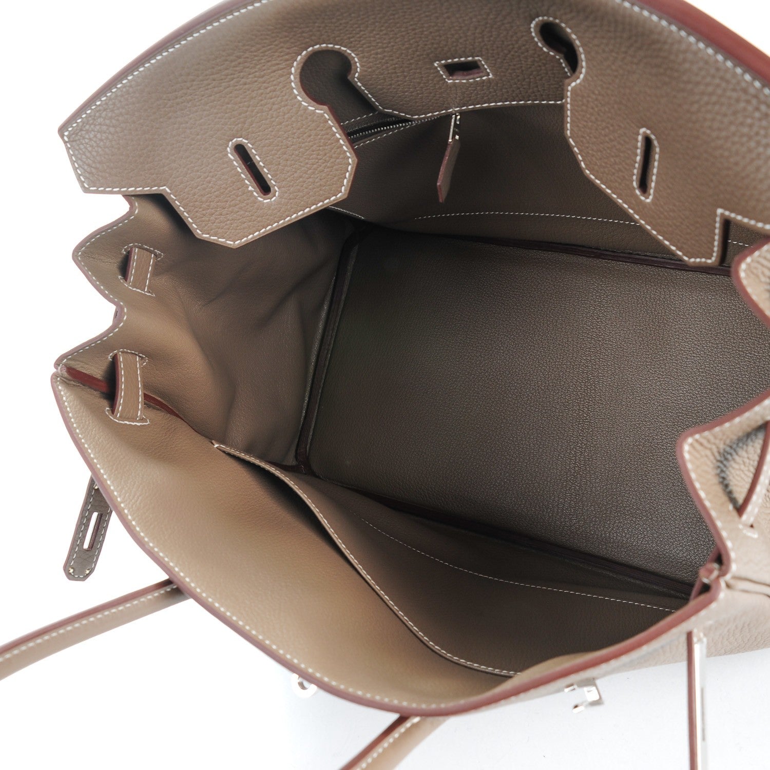 Hermes Taurillon Clemence Birkin 35 Etoupe 8 of 25