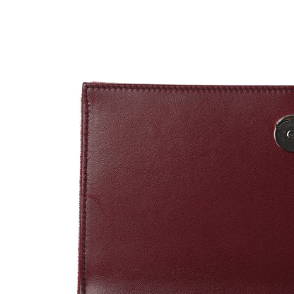 Saint Laurent Velvet Crystal Monogram Kate Tassel Shoulder Bag Burgundy 6 of 10