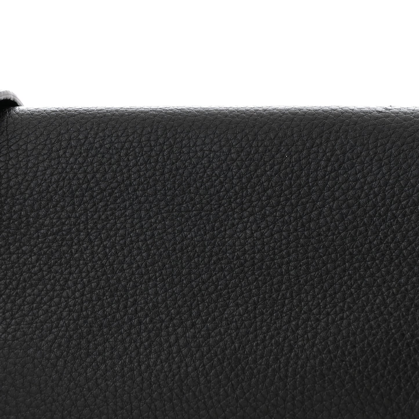 Grained Calfskin Rockstud Saddle Bag Black