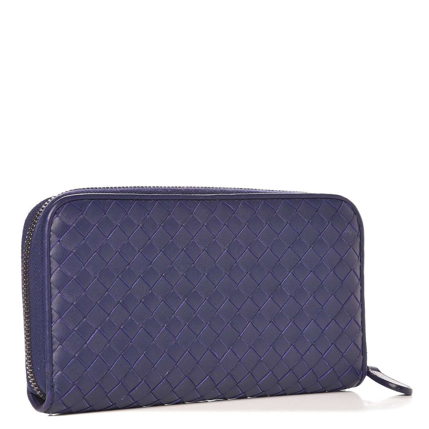 Nappa Intrecciato Zip Around Wallet Pacific