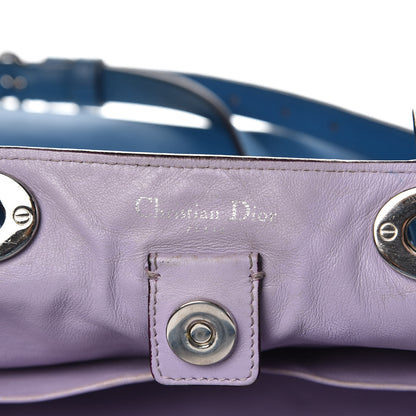 Christian Dior Smooth Calfskin Large Diorissimo Tote Blue 6 of 17