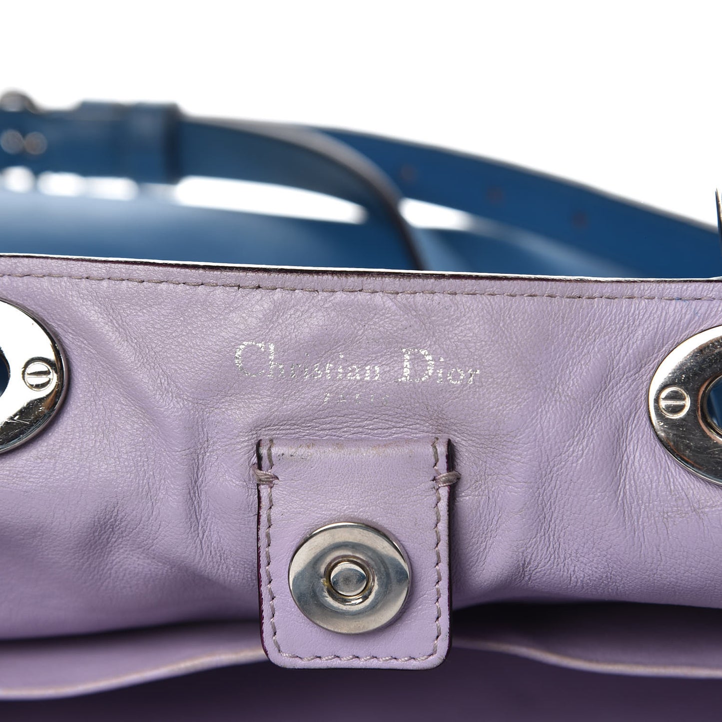 Smooth Calfskin Large Diorissimo Tote Blue