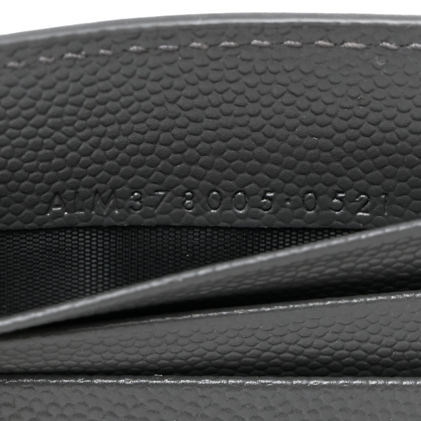 SAINT LAURENT Grain De Poudre Bill Clip Card Case Grey