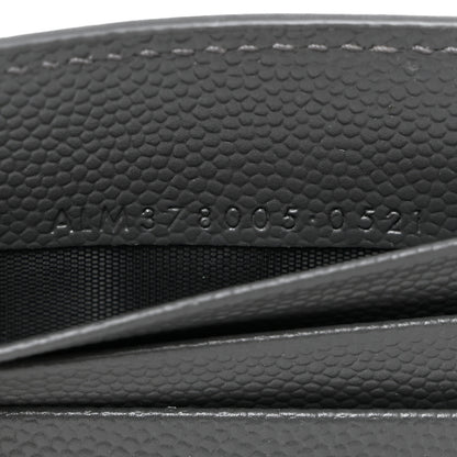 Saint Laurent SAINT LAURENT Grain De Poudre Bill Clip Card Case Grey 7 of 7