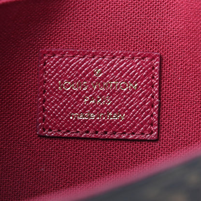 Louis Vuitton Monogram Pochette Felicie Chain Wallet Fuchsia 6 of 9