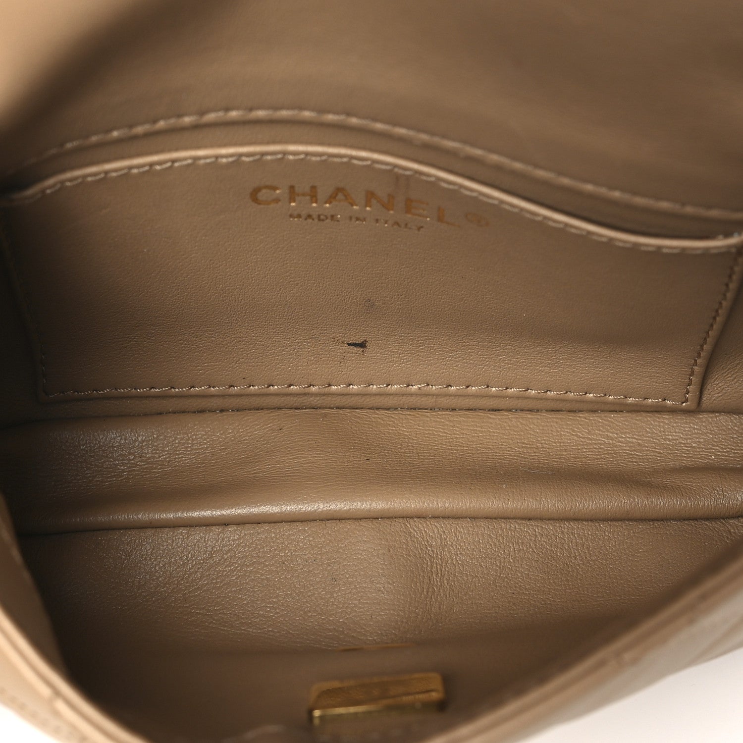 Chanel Lambskin Quilted Mini Heart Charms Flap Beige 5 of 13
