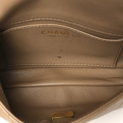 Chanel Lambskin Quilted Mini Heart Charms Flap Beige 5 of 13
