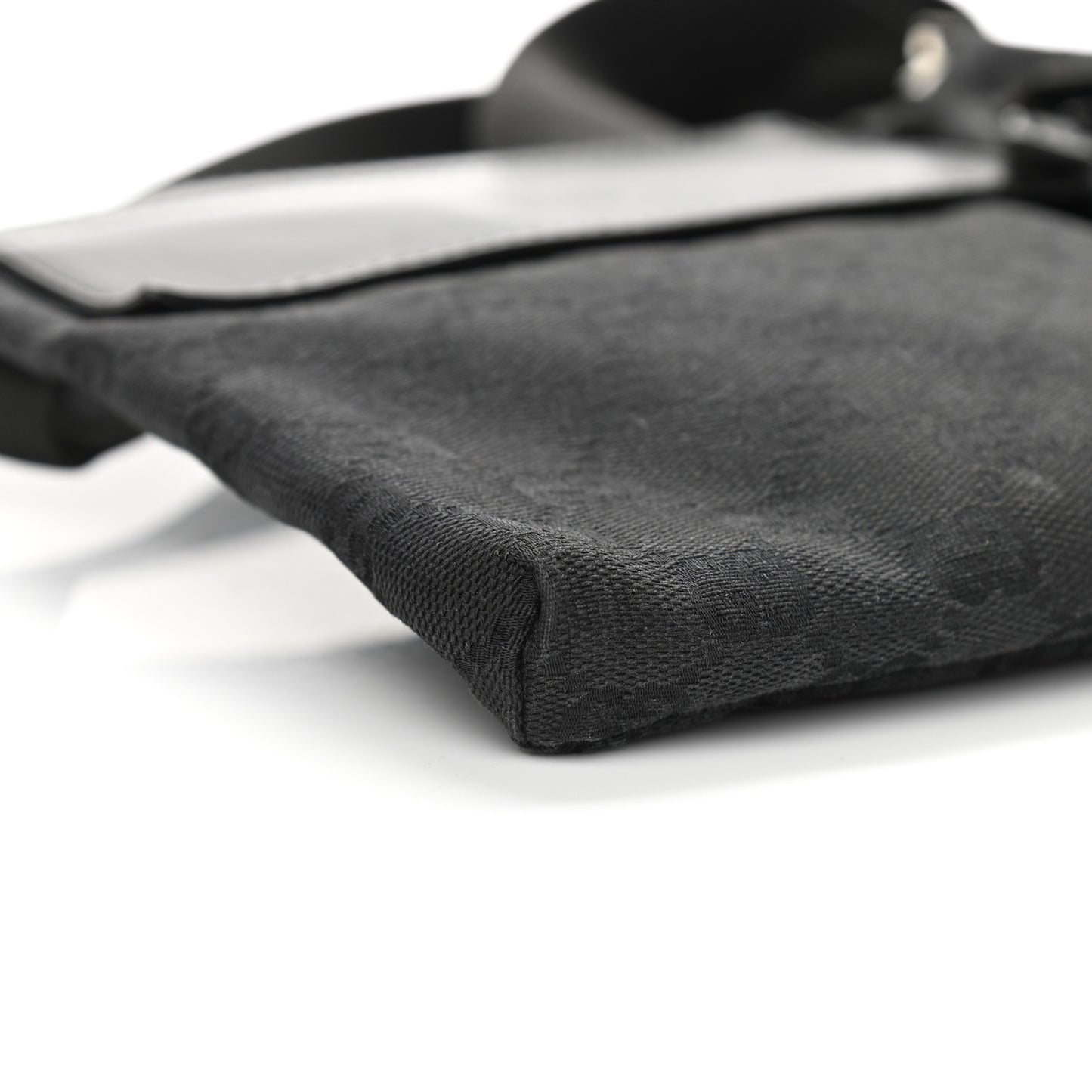 GG Monogram Double Pocket Belt Bag Black