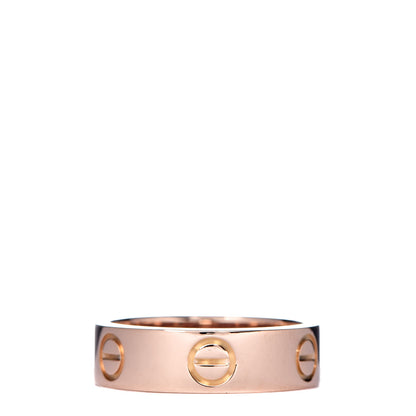 Cartier 18K Pink Gold 5.5mm LOVE Ring 51 5.75 1 of 4