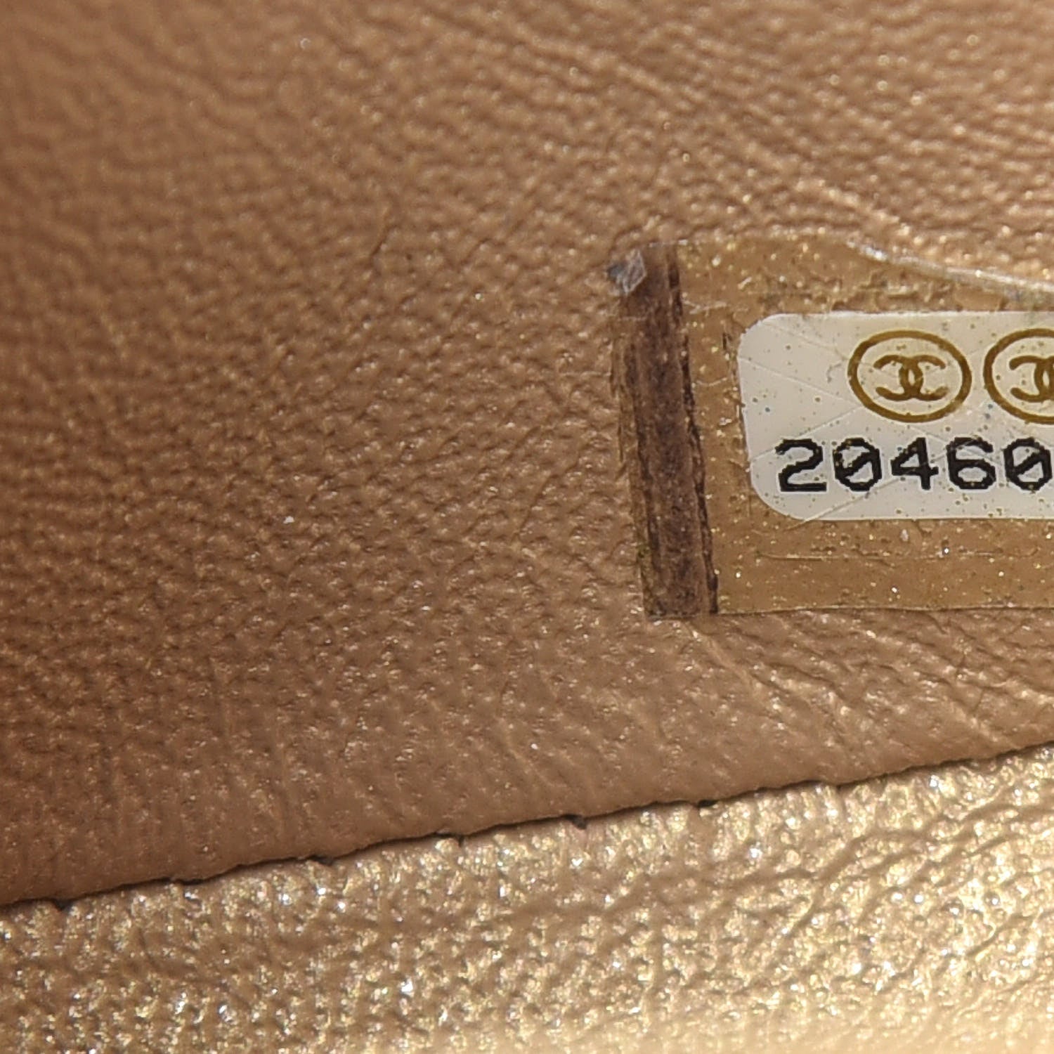 Chanel Metallic Caviar Quilted Mini Square Flap Gold 9 of 11