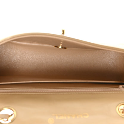 Chanel Lambskin Ribbon Stitched Flap Beige 5 of 11