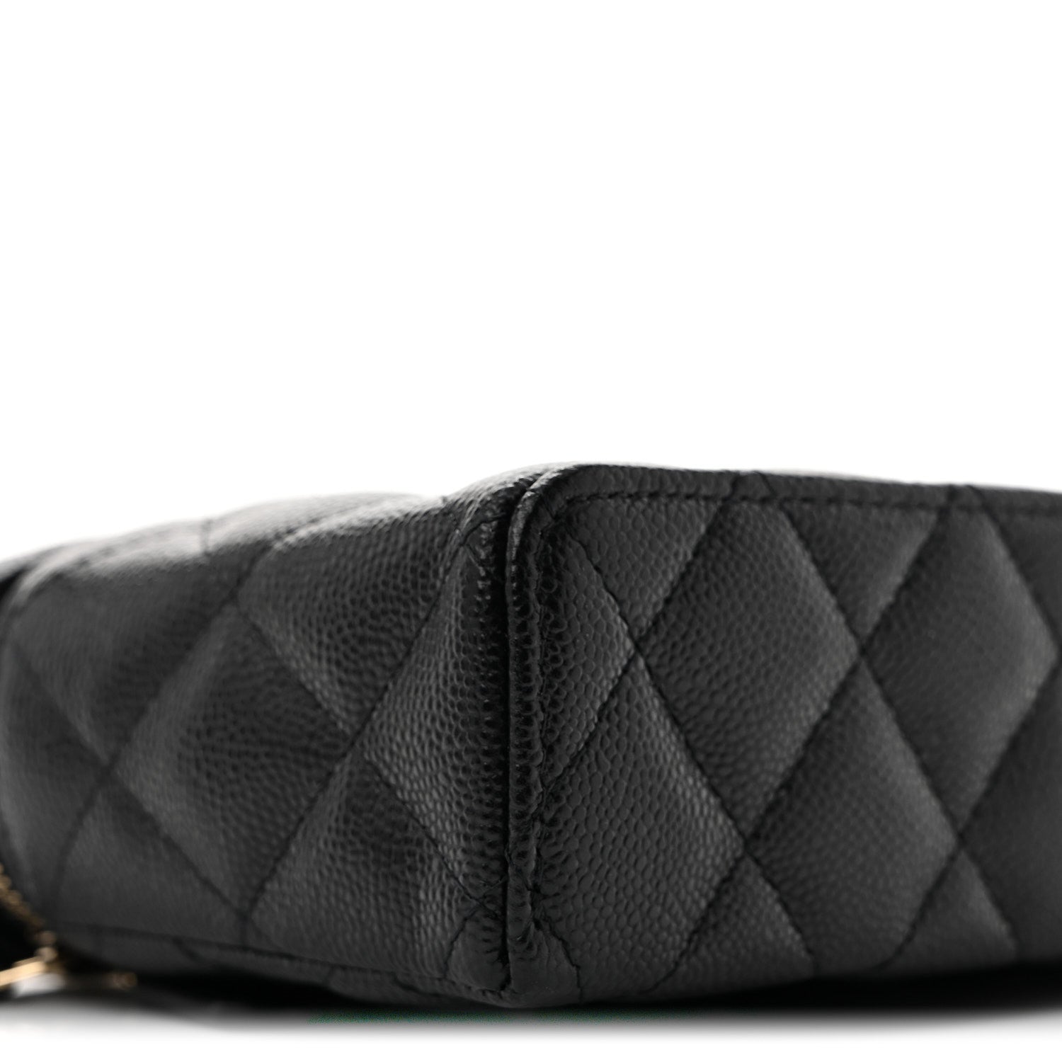 Chanel Caviar Quilted Top Handle Slim Vanity With Chain Black 9 of 11