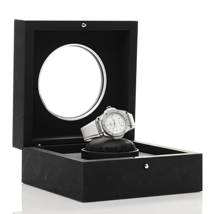 Hublot Stainless Steel Rubber Diamond Bezel 39mm Big Bang Automatic Watch White 465.SE.2010.RW.1204 5 of 5