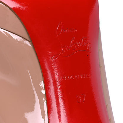 Christian Louboutin Patent New Simple 120 Pumps 37 Nude 6 of 7