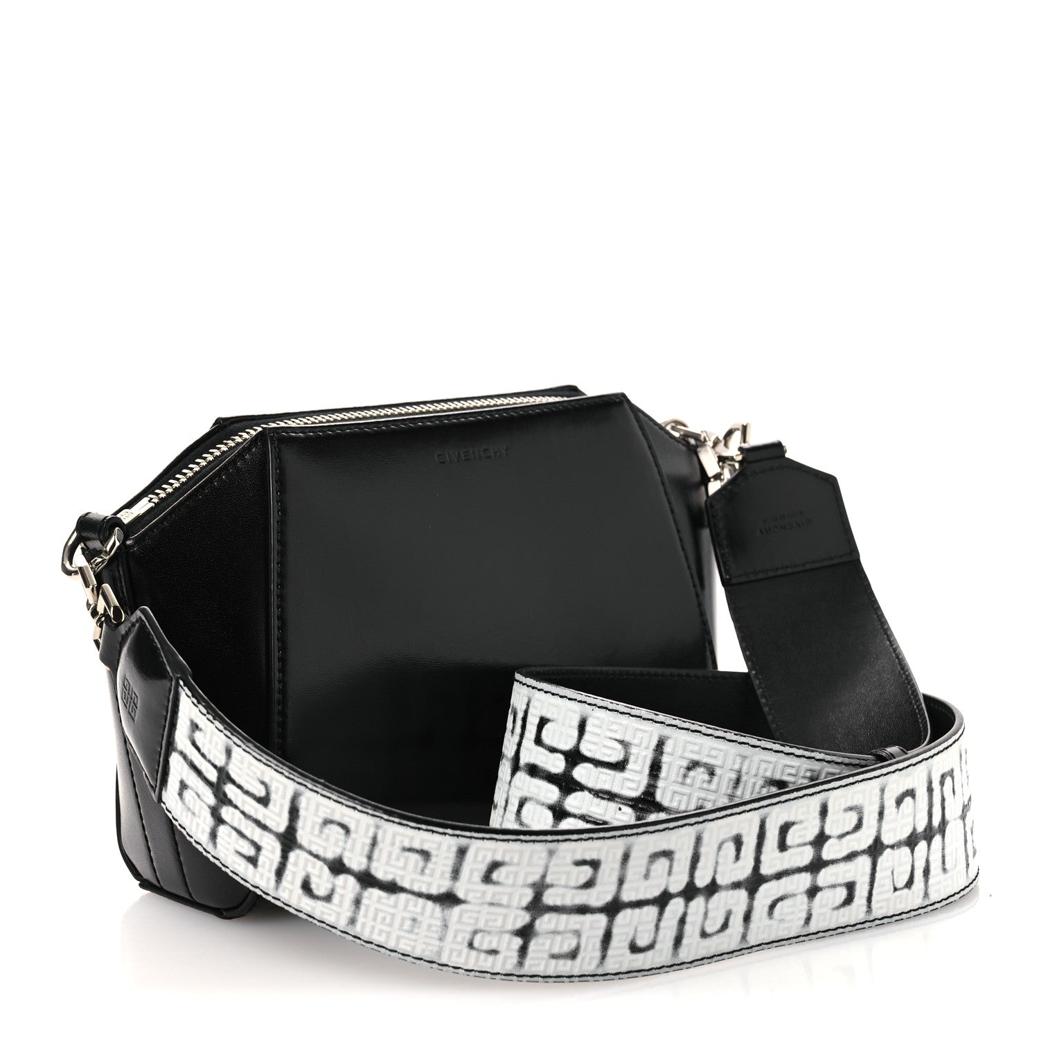 Givenchy X CHITO Box Calfskin 4G Printed XS Graffiti Antigona Black White 3 of 10