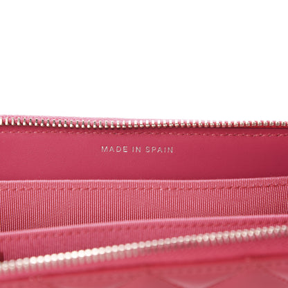 Chanel Patent Quilted Small Zip Around Wallet Pink 7 of 9