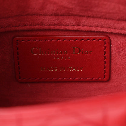 Christian Dior Lambskin Cannage Dioramour Micro Lady D-Joy Red 6 of 11