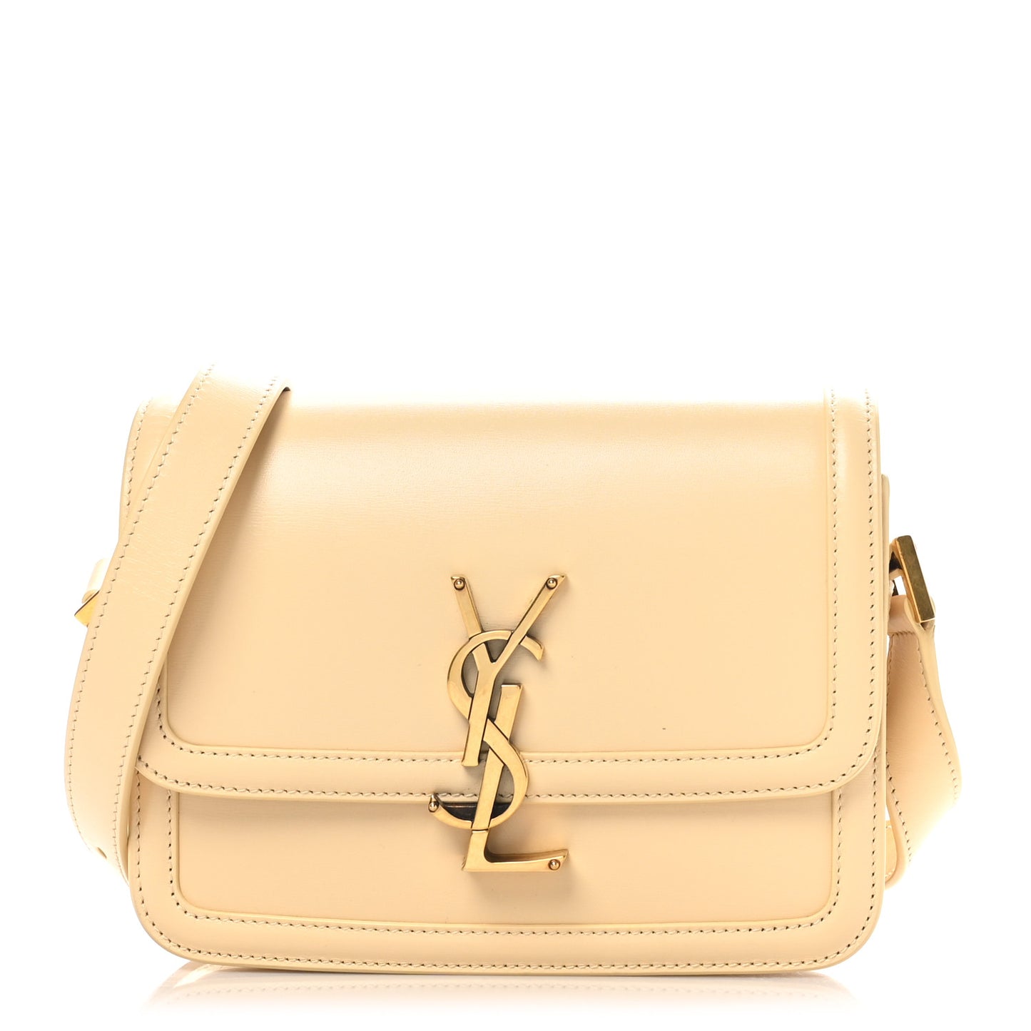 Smooth Calfskin Small Solferino Satchel Jaune Pale