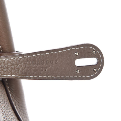 Hermes Taurillon Clemence Lindy 30 Etoupe 7 of 8