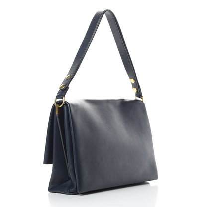 Celine Calfskin Blade Flap Navy 3 of 17