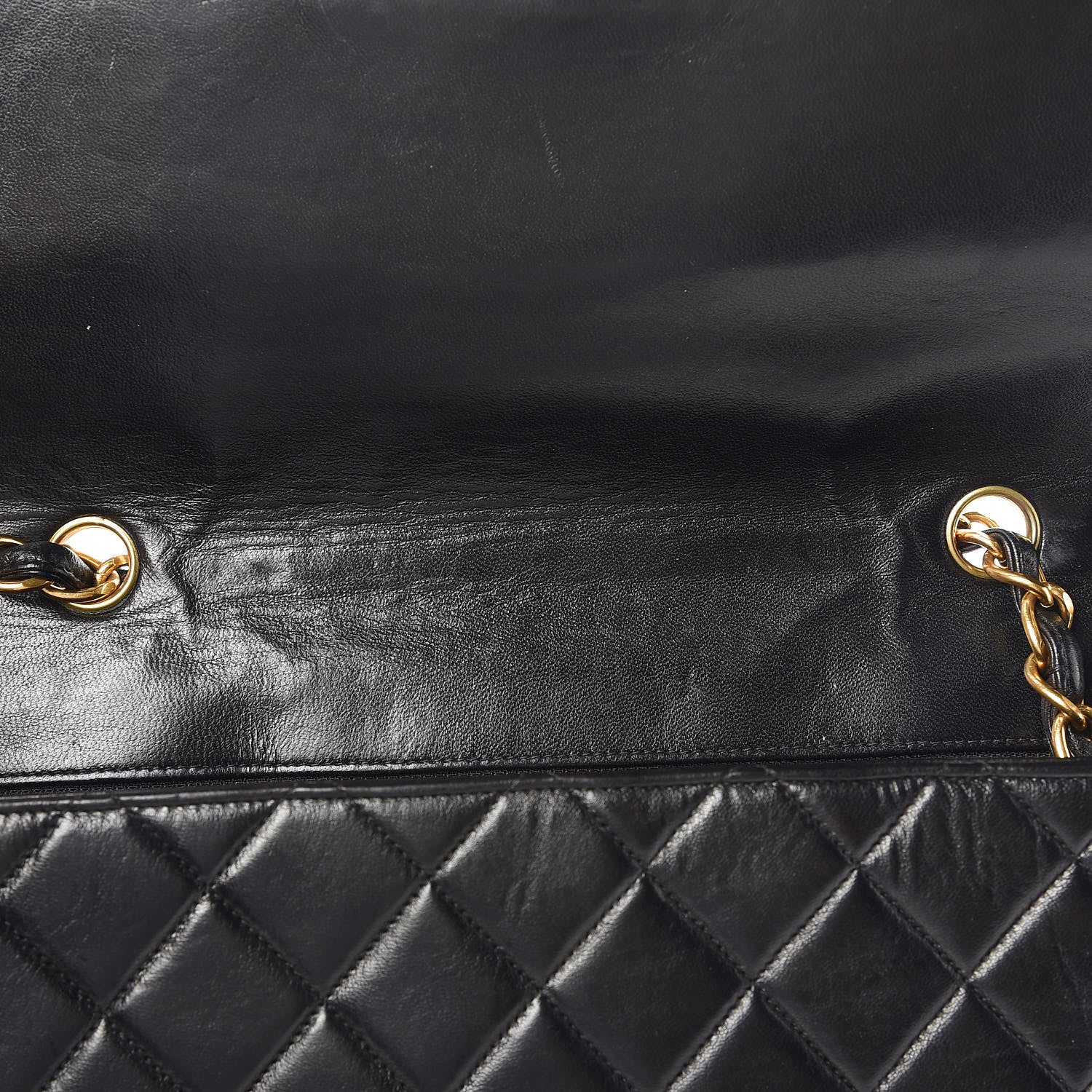 Chanel Lambskin Quilted Jumbo Single Flap Black 11 of 11