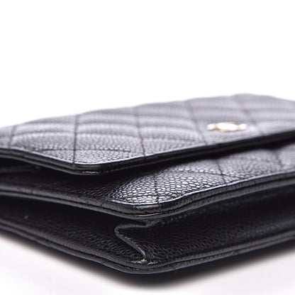 Chanel Caviar Quilted Wallet On Chain WOC Black 8 of 10