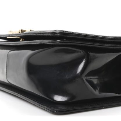 Chanel Iridescent Glazed Calfskin Quilted Medium Boy Flap Black 9 of 9