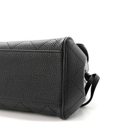Chanel Grained Calfskin Stitched Urban Essentials Small Shopping Bag Black 10 of 10