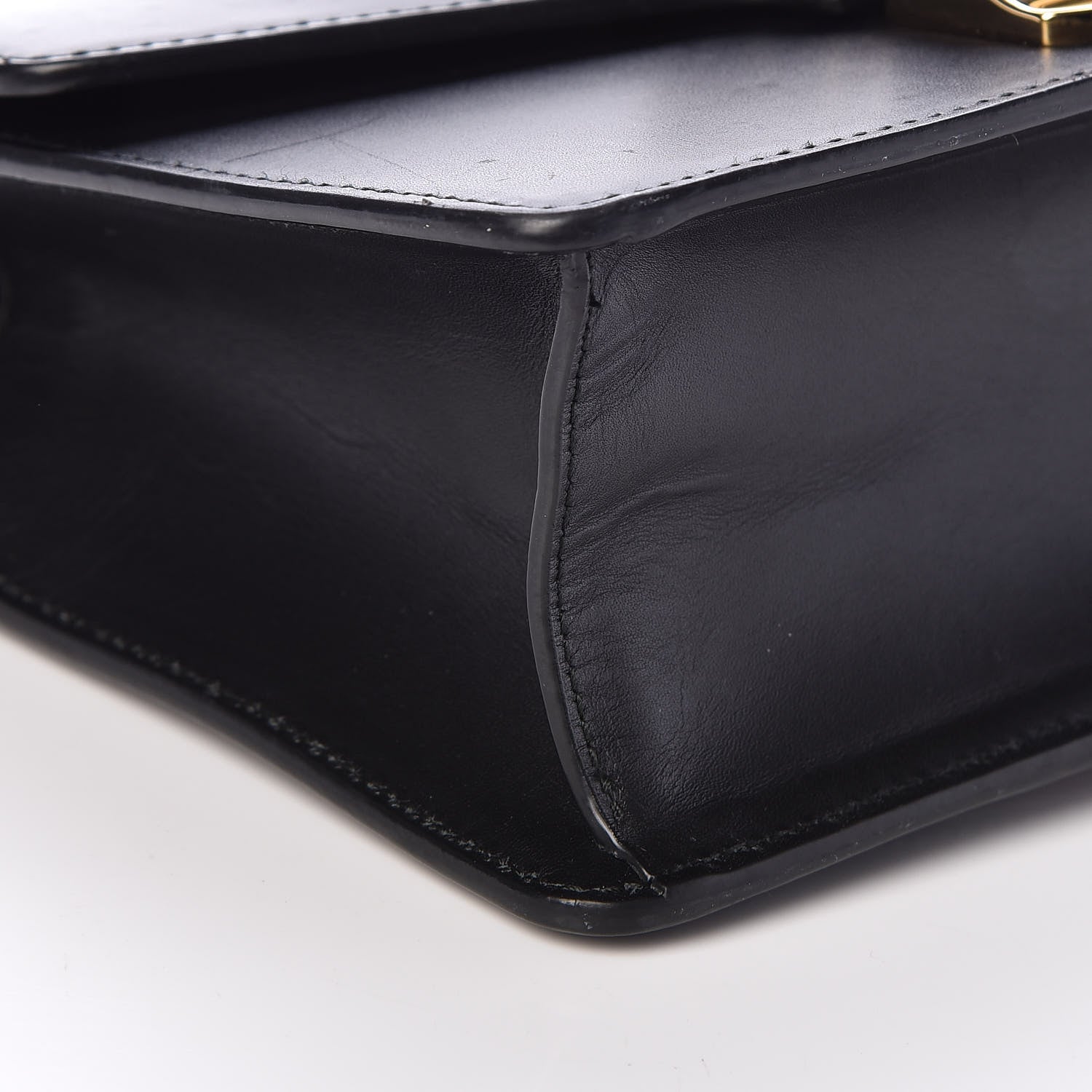 Gucci Calfskin Mini Sylvie Chain Shoulder Bag Black 8 of 14