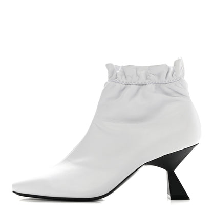 Givenchy Lambskin Scrunch Bootie 37.5 White 1 of 10