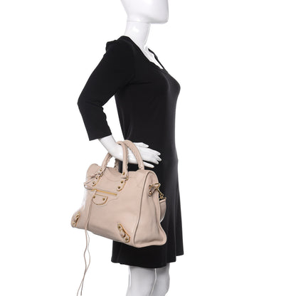 Balenciaga Chevre Gold Hardware Metallic Edge City Beige Praline 3 of 10