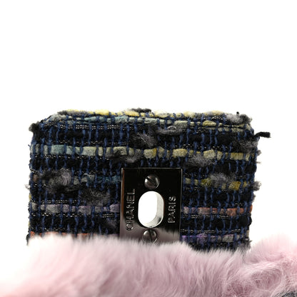 Chanel Rabbit Fur Tweed Small Fantasy Flap Lilac 7 of 12