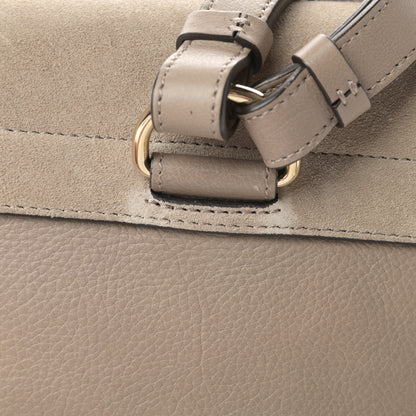 Chloe Suede Calfskin Small Faye Backpack Motty Grey 12 of 13