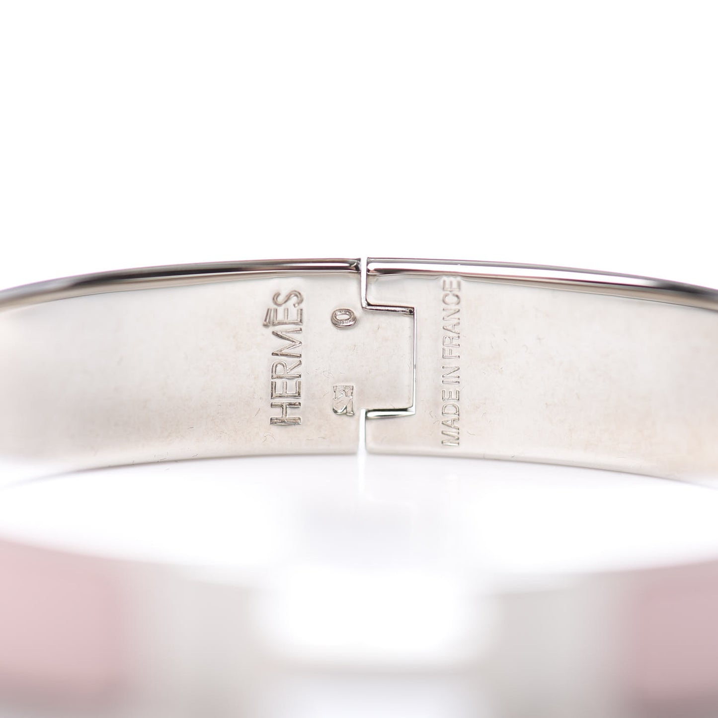 Enamel Narrow Clic Clac H Bracelet PM Rose Candeur
