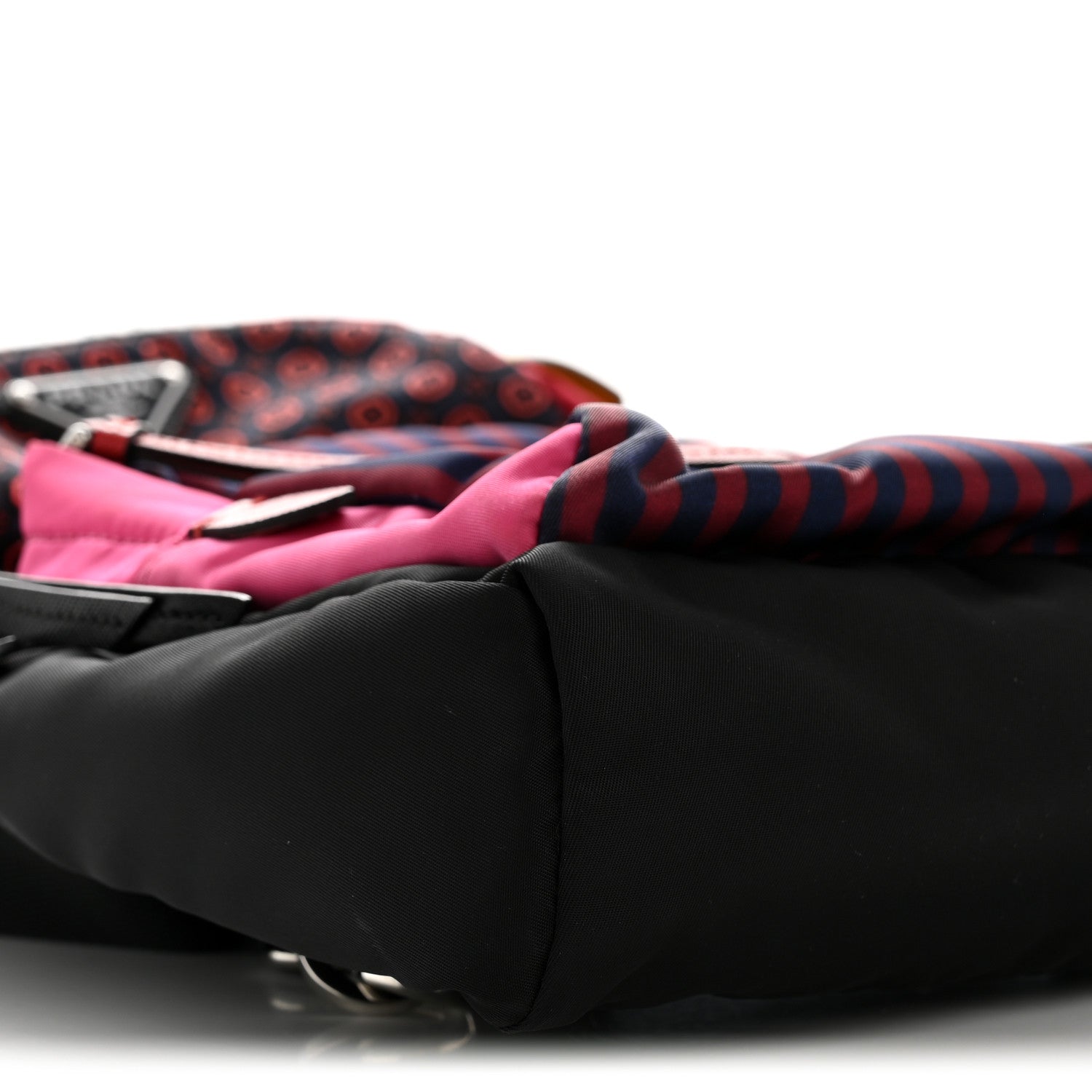 Prada Tessuto Stampato Nylon Otta Print Sling Backpack Pink Multicolor 9 of 14