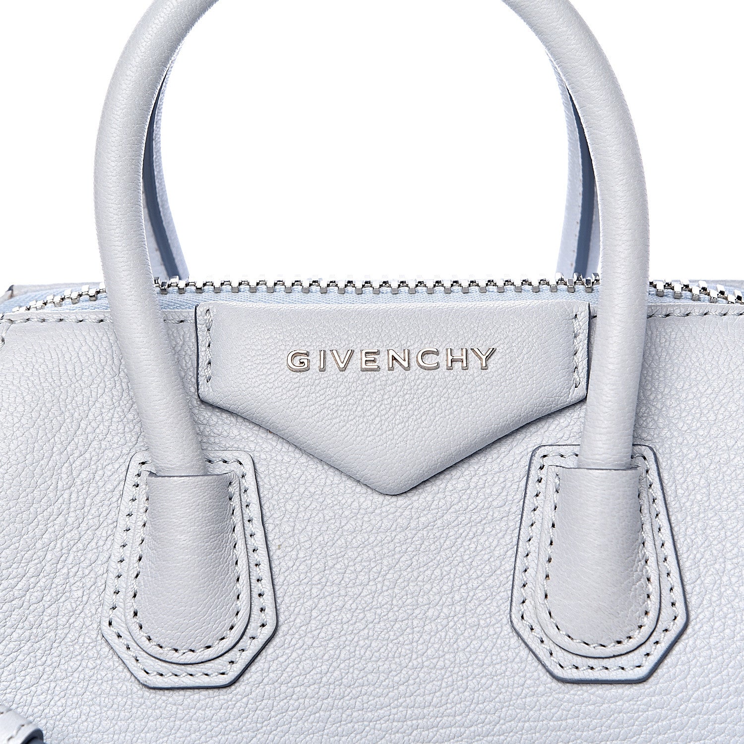 Givenchy Sugar Goatskin Mini Antigona Baby Blue 10 of 10