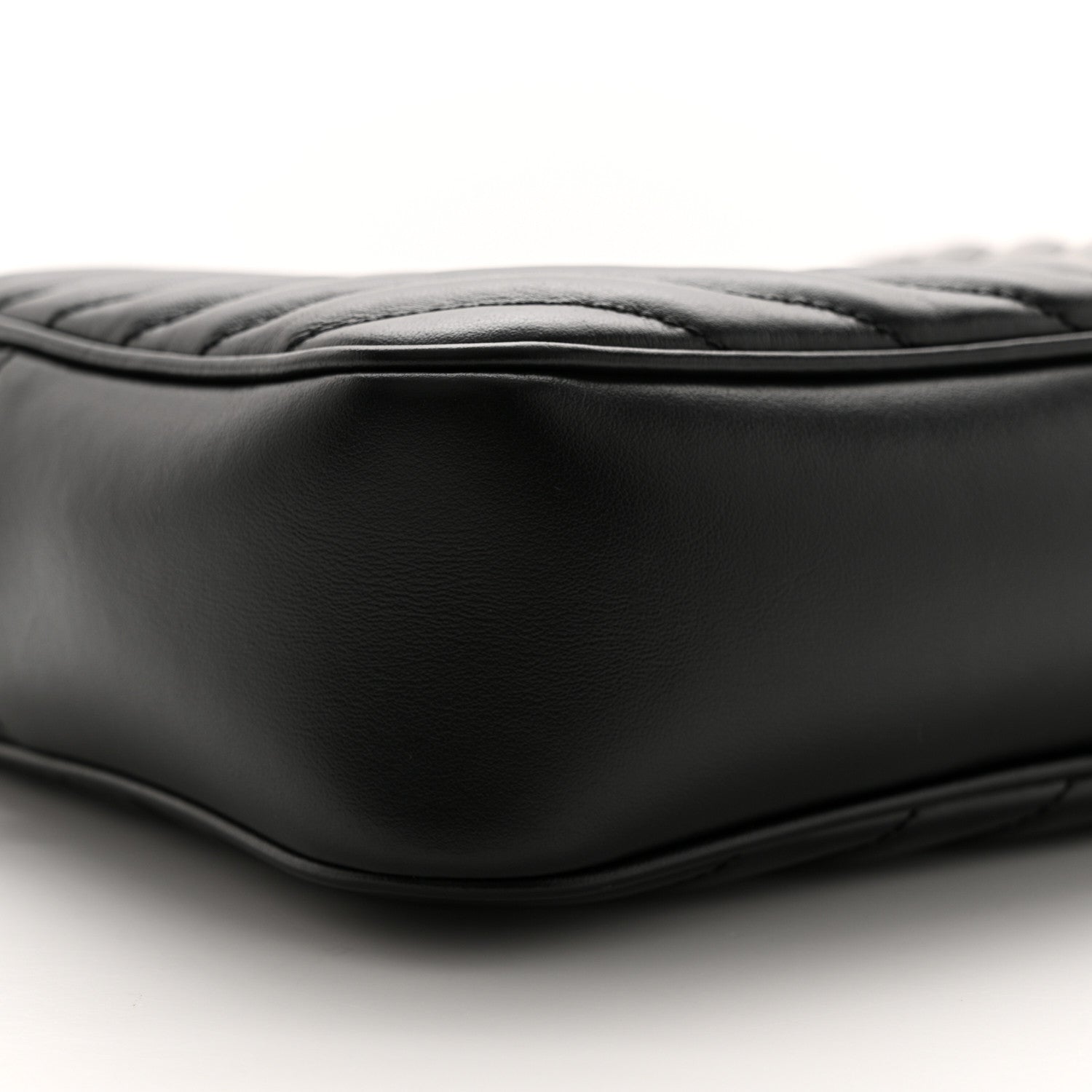 Saint Laurent Calfskin Matelasse Monogram Lou Camera Bag Black 9 of 12