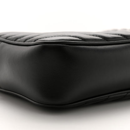 Saint Laurent Calfskin Matelasse Monogram Lou Camera Bag Black 9 of 12
