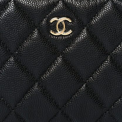 Chanel Caviar Quilted Small Cosmetic Case Black 8 of 8