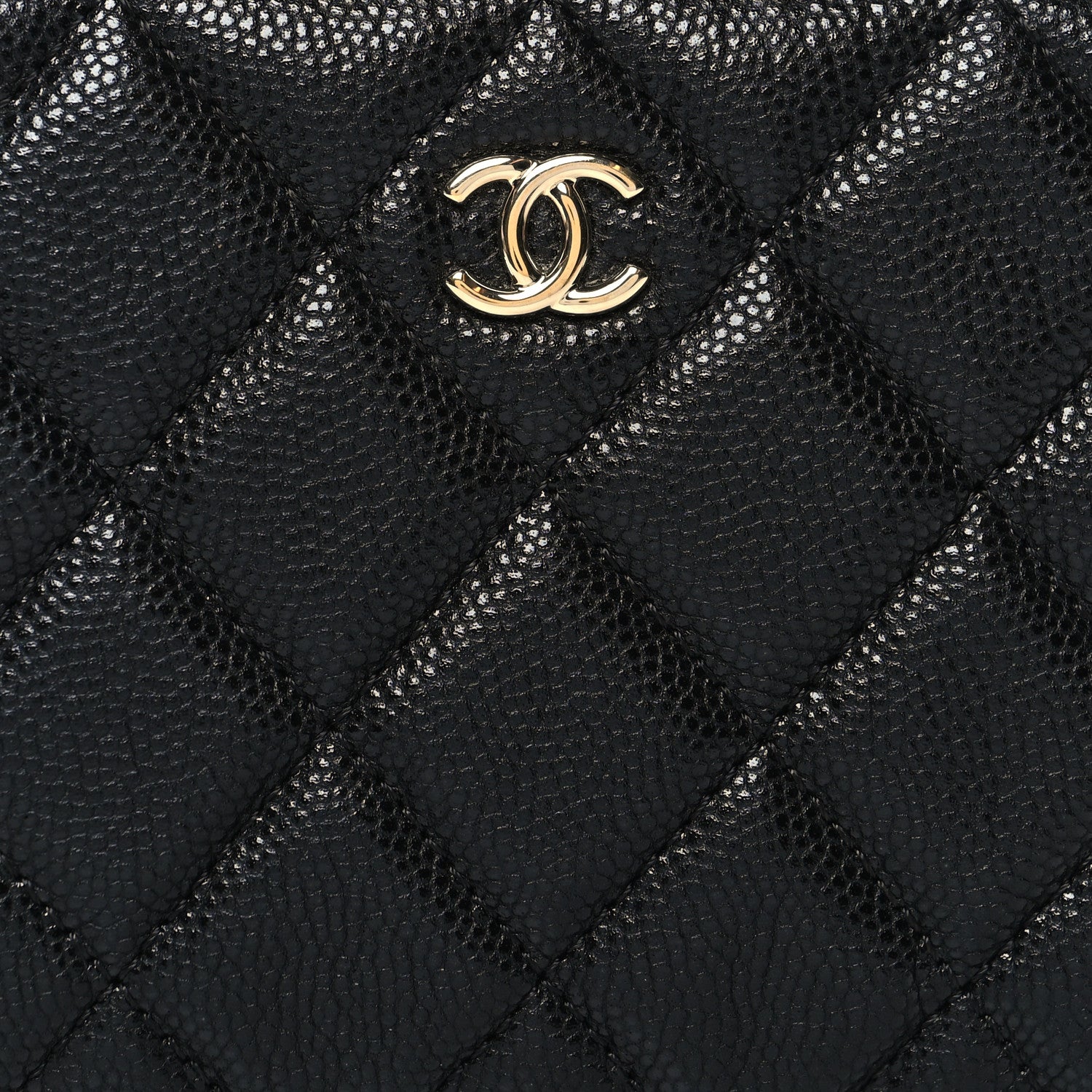 Chanel Caviar Quilted Small Cosmetic Case Black 8 of 8
