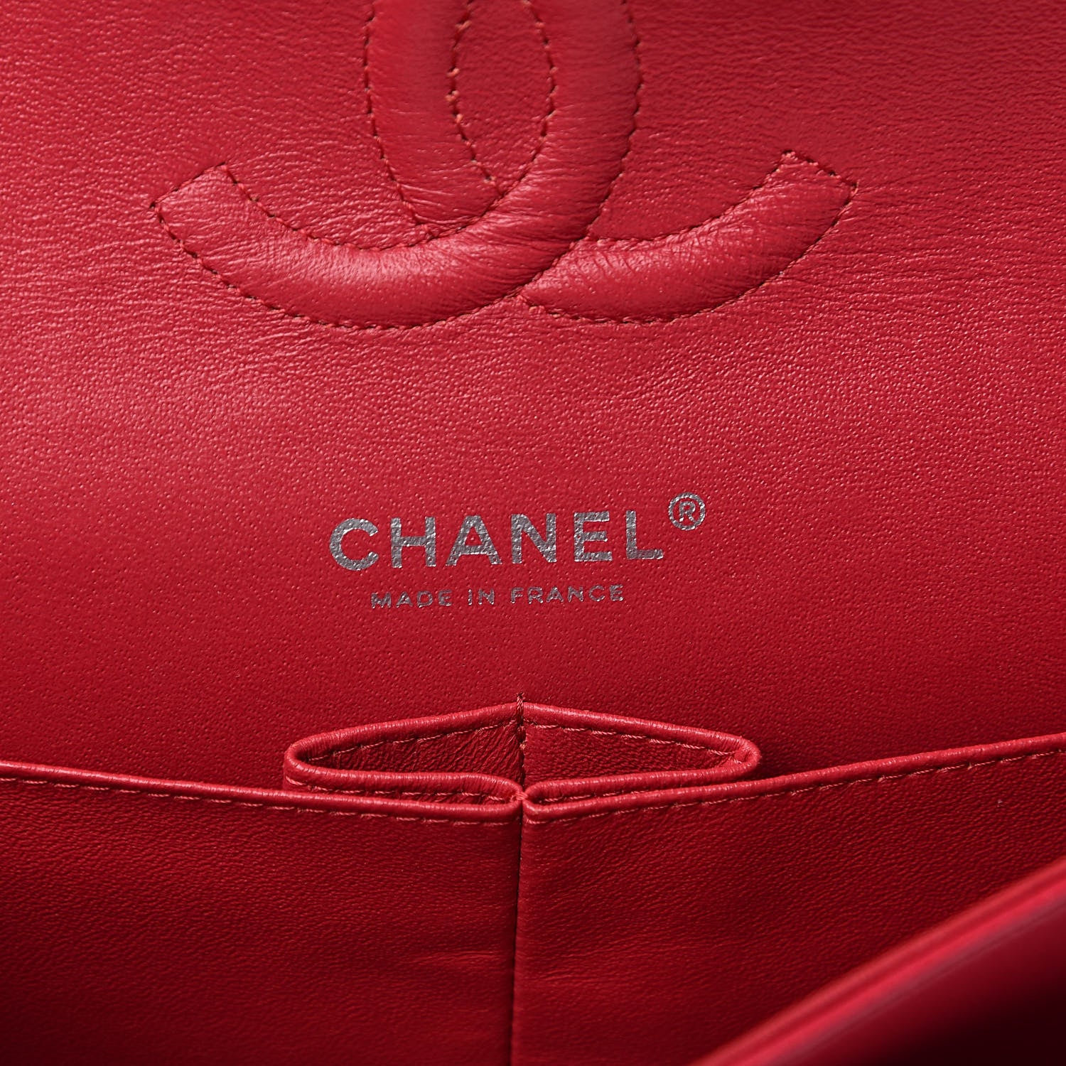 Chanel Lambskin Quilted Medium Double Flap Dark Pink 6 of 17