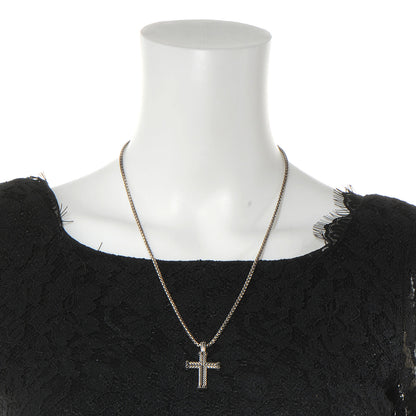 David Yurman Sterling Silver Black Diamond Chevron Cross Pendant Necklace 2 of 5