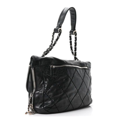 Chanel Calfskin Expandable Flap Black 3 of 10