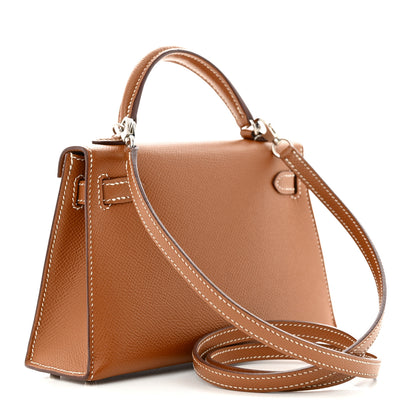 Hermes Epsom Mini Kelly Sellier 20 Gold 3 of 11