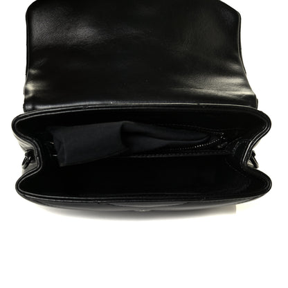 Saint Laurent Calfskin Y Quilted Monogram Toy Loulou Crossbody Bag Black 4 of 7