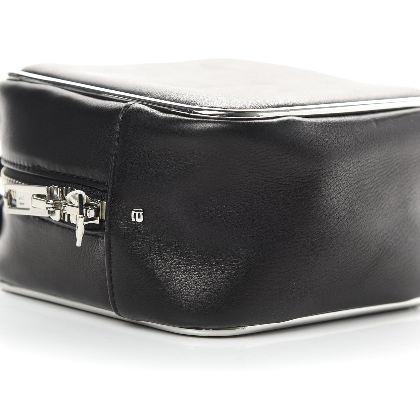 Supple Calfskin Halo Top Handle Bag Black