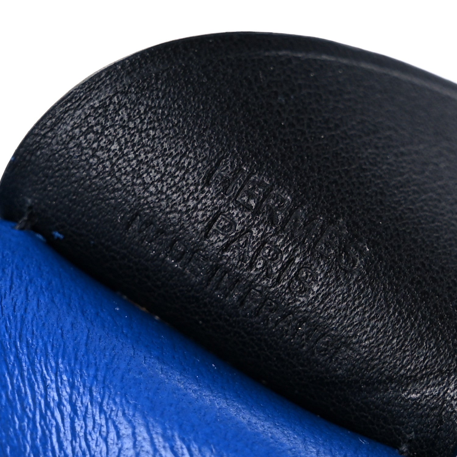 Hermes Milo Lambskin Grigri Rodeo Pegase Horse Bag Charm PM Bleu France Nata Black 4 of 5