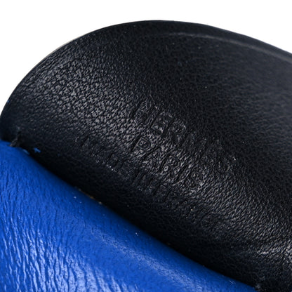 Hermes Milo Lambskin Grigri Rodeo Pegase Horse Bag Charm PM Bleu France Nata Black 4 of 5